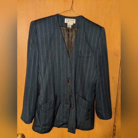 Atrium Collection vintage collarless blazer - Picture 1 of 4
